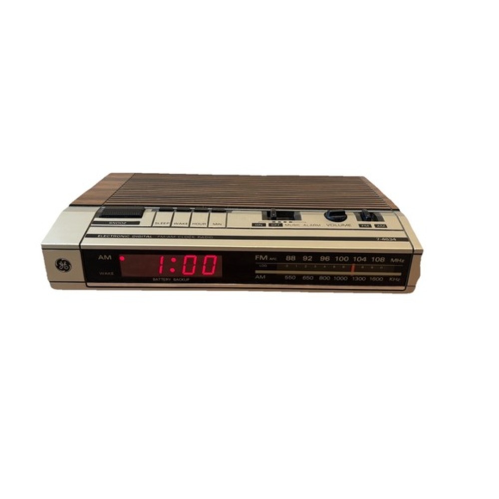 General‎ Electric 7-4624A Vintage 80's FM/AM Digital Alarm Clock Radio Working